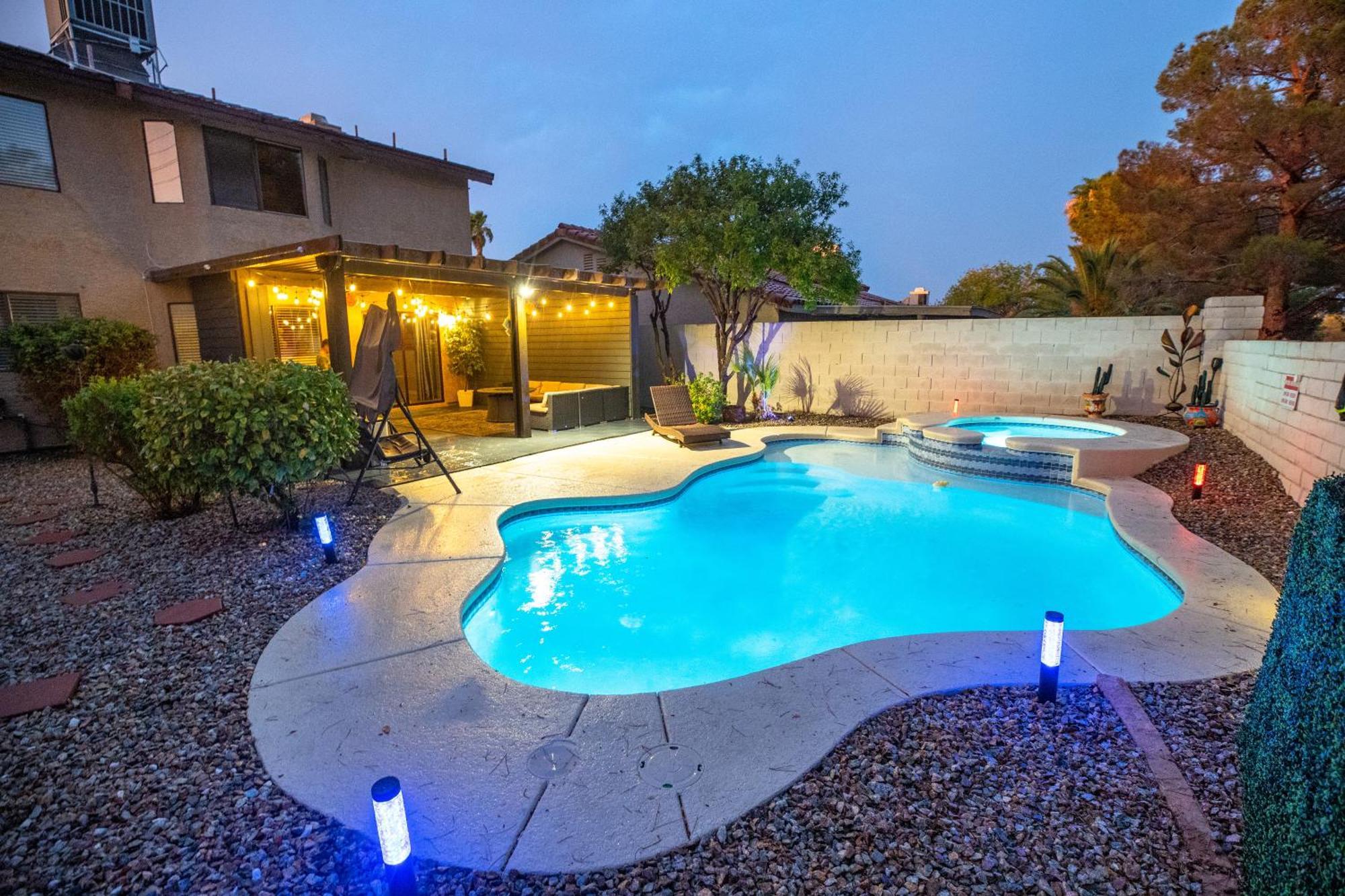 Willa 1800 Sqft House W/Heated Pool Spa 13Min From Strip Las Vegas Zewnętrze zdjęcie